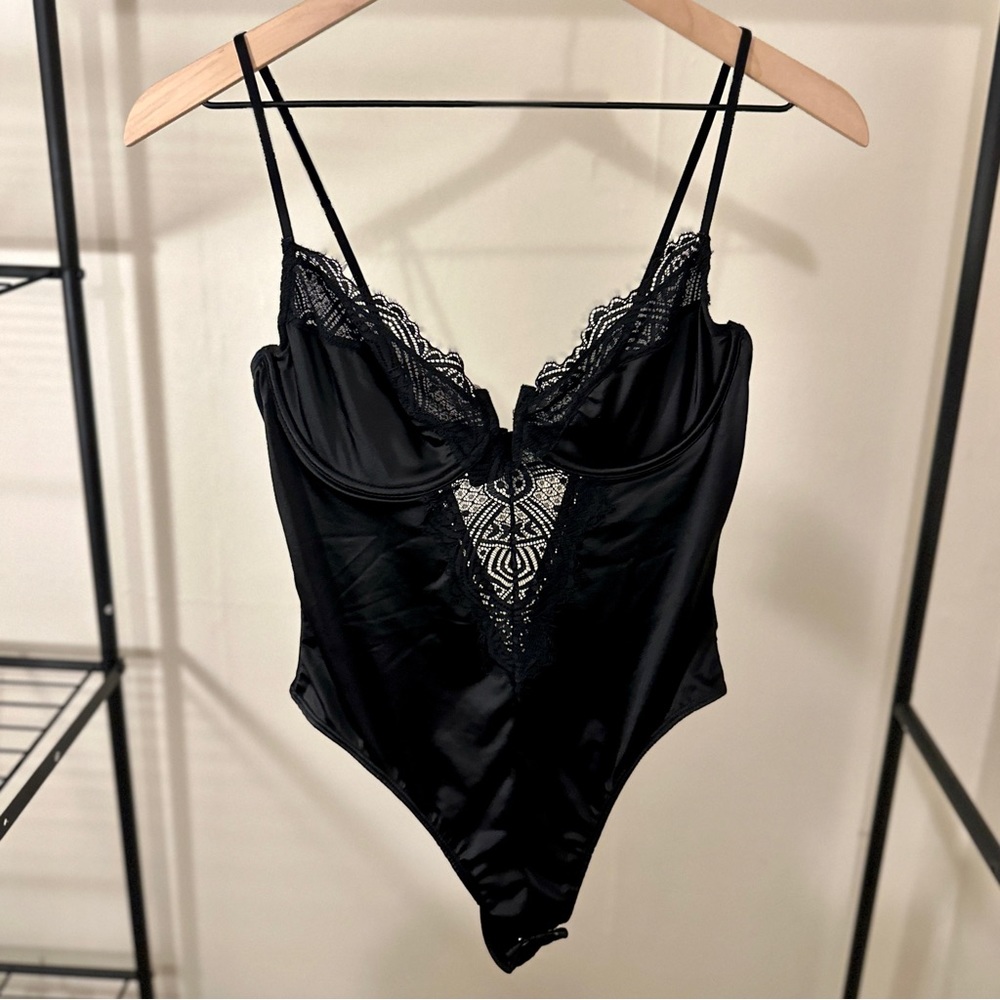 Garage Satin Lace Bodysuit